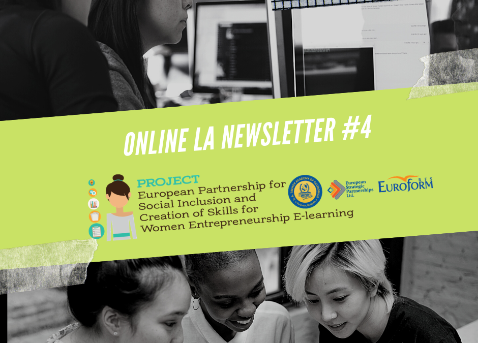 The fourth newsletter of the Erasmus+ KA2 project Women-entrepreneurship.eu is online