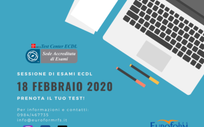 Sessione d’esame ECDL – Febbraio 2020!