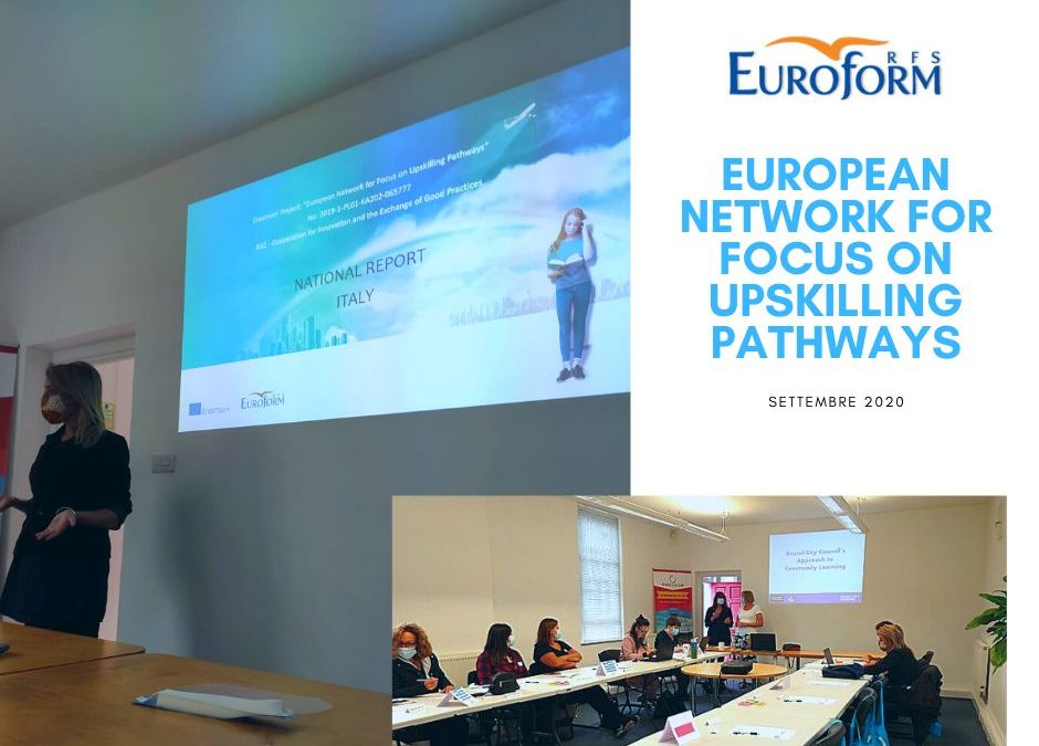 European Network for Focus on Upskilling Pathways : evento di formazione per lo staff