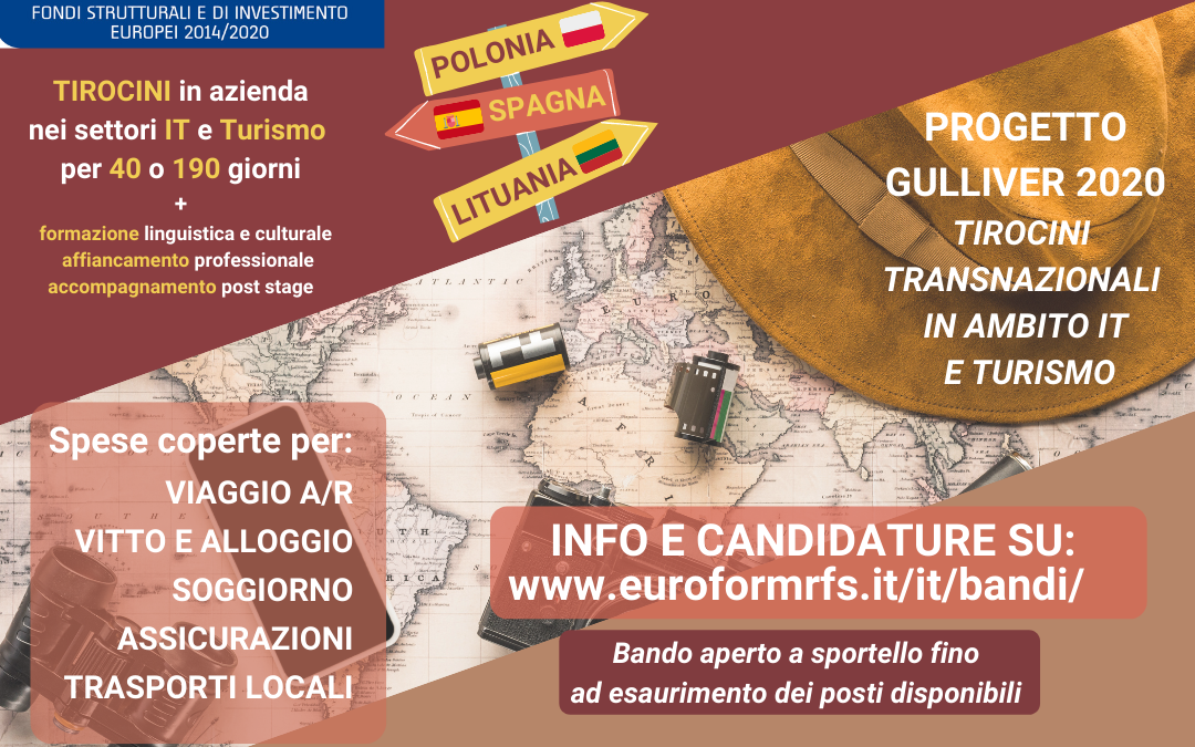 Progetto Gulliver 2020: ANCORA POSTI DISPONIBILI