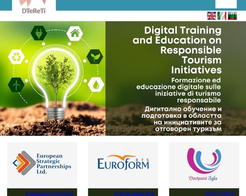 Prima newsletter del progetto” Digital Training and Education on Responsible Tourism Initiatives “