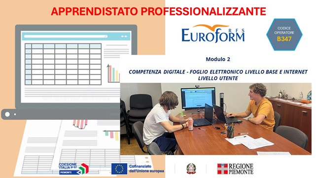 APPRENDISTATO PROFESSIONALIZZANTE (Regione Piemonte). Terminate le attività formative del Modulo 2 – Sportello Ottobre 2023
