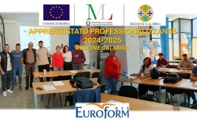 APPRENDISTATO PROFESSIONALIZZANTE REGIONE CALABRIA 2024/2025 – Terminate le attività formative