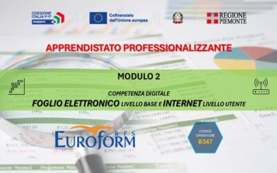APPRENDISTATO PROFESSIONALIZZANTE (Regione Piemonte) – Avvio Attività Formative Modulo 2 – Sportello Ottobre 2024