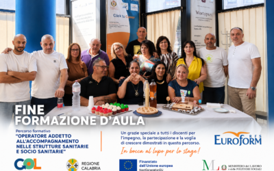 Programma GOL: conclusa la formazione d’aula del corso per Operatore Addetto all’Accompagnamento nelle Strutture Sanitarie e Socio Sanitarie